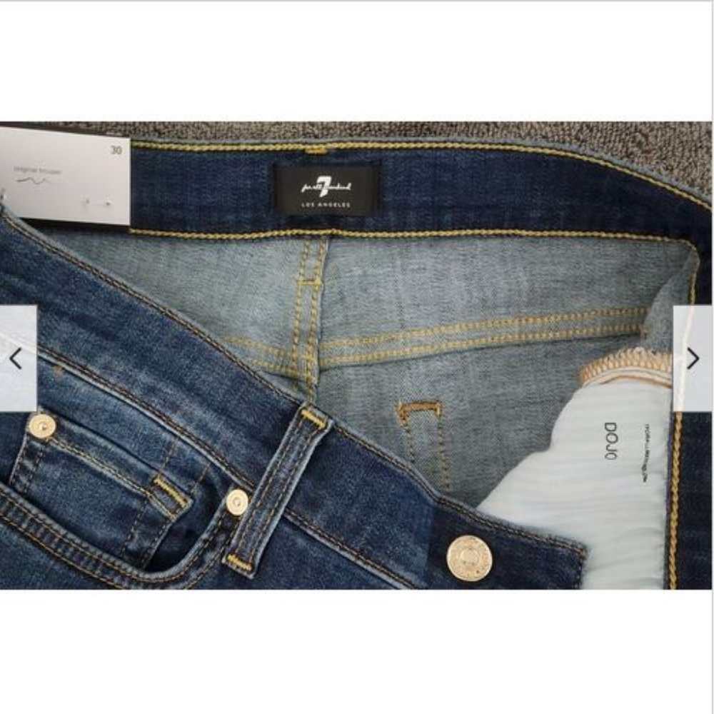 NWT 7 for All Mankind Dojo Wide Leg Jeans 30 Nordica - Picture 13 of 14